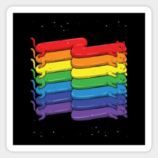 Rainbow Cats Magnet